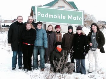 Auf ihrer Exkursion in die Neumark kommen die Studierenden auch durch das sprichwörtlich gewordene Klein Posemuckel, auf polnisch: Podmokle Małe. (Foto: Caroline Mekelburg)